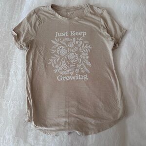 Old Navy Tan Crew Neck Tee